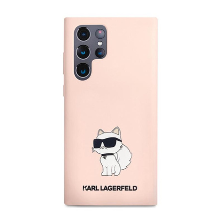 Karl Lagerfeld Silicone Choupette - Etui Samsung Galaxy S24 Ultra (różowy)
