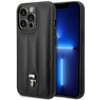 Karl Lagerfeld Quilted Puffy Ikonik Pin - Case for iPhone 14 Pro Max (Black)