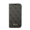 Guess 4G Metal Camera Outline Booktype Case - Coque pour iPhone 14 Plus (noir)