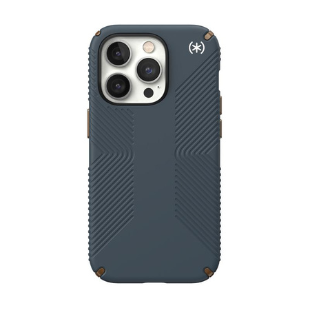 Speck Presidio2 Grip - Csúszásgátló tok iPhone 14 Pro készülékhez (Charcoal / Cool Bronze / Slate)