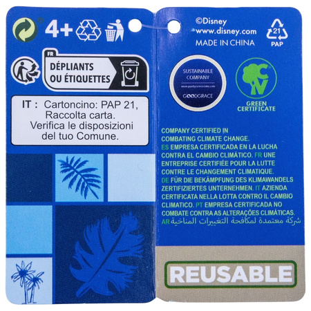 Disney Stitch - Drawstring Backpack/School Bag (30 x 25 cm)