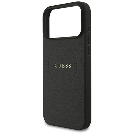 ETUI DO IPHONE 17 PRO MAX do MAGSAFE GUESS CZARNE SKÓRZANE MAGNETYCZNE