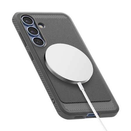Spigen Rugged Armor MagSafe - Case for Samsung Galaxy S25 (Marble Grey)