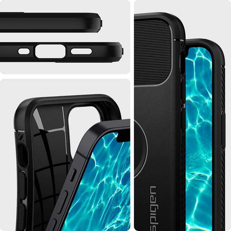 Spigen Rugged Armor - Case for iPhone 12 / iPhone 12 Pro (Black)
