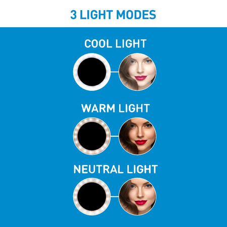 Grundig - LED gyűrűs lámpa állvánnyal fotózáshoz, szelfizéshez, sminkeléshez