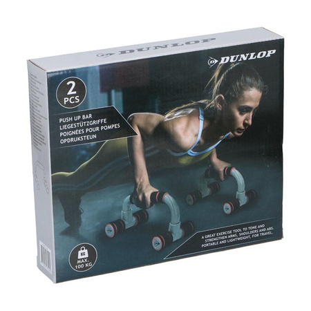 Dunlop - Push Up Bars kliky na posilování 2 ks (červené)