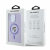 Karl Lagerfeld Silikon Karl & Choupette Ring MagSafe - iPhone 16 Pro Tasche (lila)