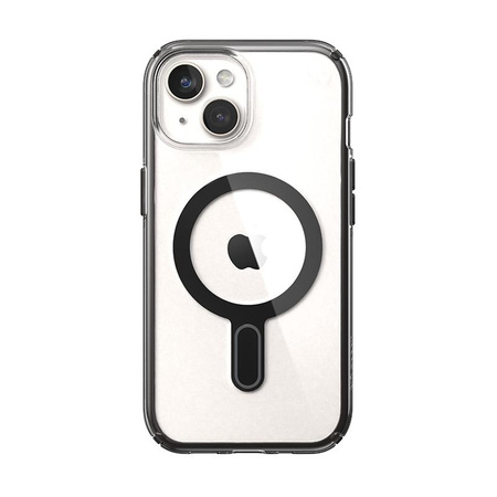 Speck Presidio Perfect-Clear ClickLock & Magsafe - iPhone 15 Case (Clear / Frosted Black / Slate Grey)