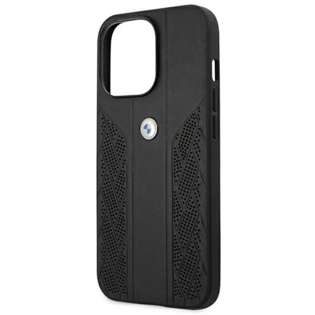 BMW Leather Curve Perforate HC - iPhone 13 Pro Case (noir)