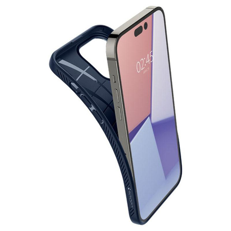 Spigen Liquid Air - Case for iPhone 14 Pro (Navy blue)