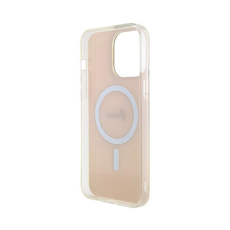 Guess IML Iridescent MagSafe - Coque iPhone 15 Pro Max (rose)