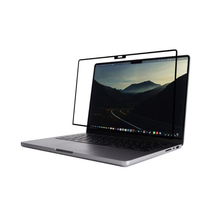 Moshi iVisor AG - Matte Bildschirmschutzfolie für MacBook Pro 14" (M1, 2021) (Schwarz/Klar/Matt)