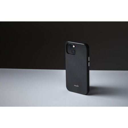 Moshi Arx Slim Hardshell Case - iPhone 13 MagSafe Case (Mirage Schwarz)