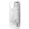 Guess Liquid Glitter Hearts - iPhone 11 Case (silver)