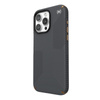 Speck Presidio2 Grip - Coque iPhone 15 Pro Max (Gris anthracite / Bronze froid / Blanc)