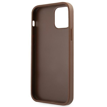 Guess 4G Metal Gold Logo - Coque iPhone 12 Pro Max (marron)