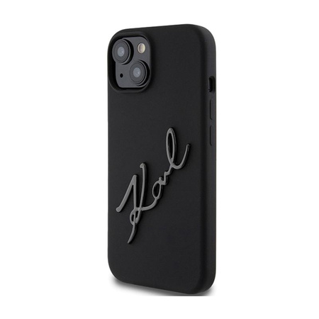 Karl Lagerfeld Silikon Karl Script - iPhone 15 Hülle (schwarz)