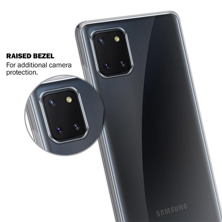 Crong Crystal Slim Cover - Étui pour Samsung Galaxy Note 10 Lite (Transparent)