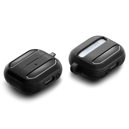 Spigen Rugged Armor - Etui pour Samsung Galaxy Buds 3 / 3 Pro (Noir mat)