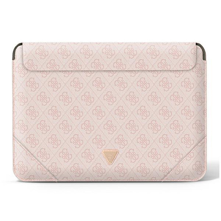 Guess 4G Uptown Triangle Logo Sleeve - pouzdro na 16" notebook (růžové)