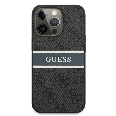 Guess 4G Printed Stripe - iPhone 13 Pro Tasche (grau)