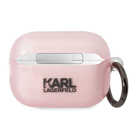 Karl Lagerfeld NFT Ikonik Choupette Kopf - AirPods Pro 2 Gehäuse (rosa)