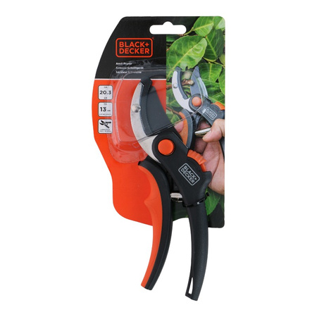 SEKATOR KOWADEŁKOWY DO GAŁĘZI ROŚLIN OGRODOWY JEDNORĘCZNY BLACK&DECKER