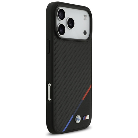 Etui do iPhone 17 Pro Max do MagSafe BMW M Oryginalny Czarny Skórzany Case