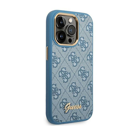 Guess 4G fém fényképezőgép tok - iPhone 14 Pro Max tok (kék)