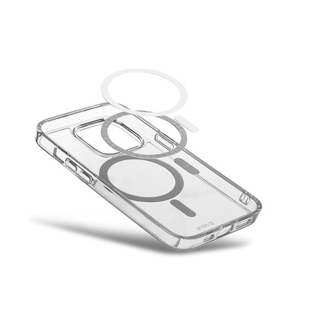 Crong Clear MAG Cover - pouzdro MagSafe pro iPhone 15 Pro Max (čiré)