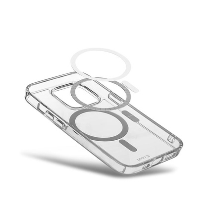 Crong Clear MAG Cover - pouzdro MagSafe pro iPhone 15 Pro (čiré)
