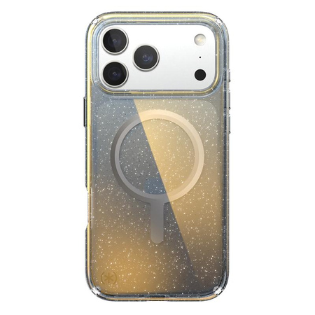 Speck Presidio Lux MagSafe - iPhone 17 Pro Max Tasche (Hyper Mirror Glitter / Silber Metallic)