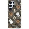 Guess 4G Printed Colored Peony Pattern MagSafe - Case for Samsung Galaxy S25 Ultra (brown)