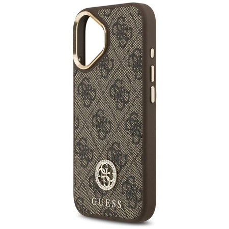 Guess 4G Strass Logo MagSafe - Case iPhone 17 (Brown)