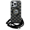 Karl Lagerfeld IML Crossbody Monogram Karl & Choupette Head MagSafe - Hülle für iPhone 16 Pro Max (schwarz)