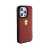 Ferrari steppelt fém logó - iPhone 15 Pro tok (piros)