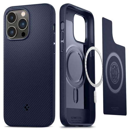 Spigen Mag Armor - tok iPhone 14 Pro Max készülékhez (sötétkék)