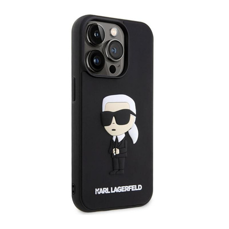 Karl Lagerfeld 3D Rubber NFT Ikonik - Case for iPhone 14 Pro (Black)