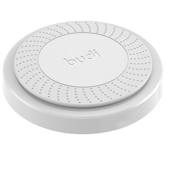 Budi - Drahtloses Qi-Ladegerät 10W + integriertes Kabel (Weiß)