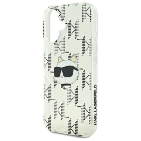 Karl Lagerfeld IML Choupette Head Electroplated - Hülle für iPhone 16 (transparent)
