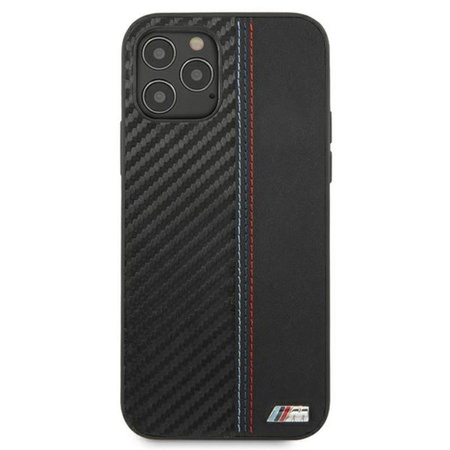 BMW Carbon Tricolor - iPhone 12 Pro Max Case (black)