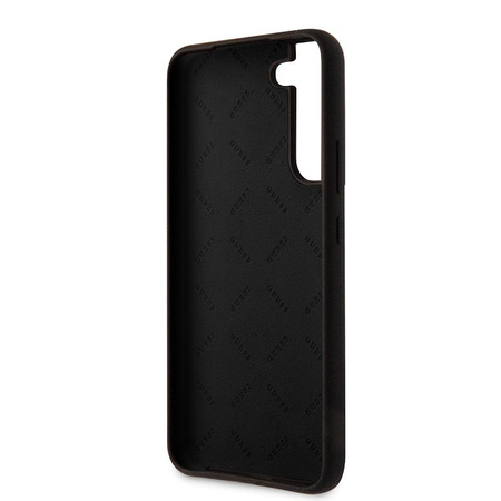 Guess Silicone Script Metal Logo - Etui Samsung Galaxy S22 (noir)