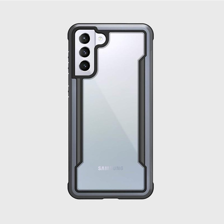 X-Doria Raptic Shield - Samsung Galaxy S21+ Aluminiumgehäuse (antimikrobieller Schutz) (Schwarz)
