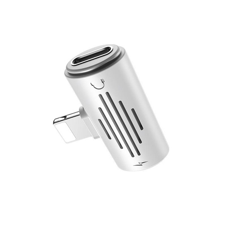 Borofone - Adaptateur Lightning vers 2x connecteur Lightning, blanc