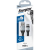 Energizer Ultimate - USB-A zu USB-C Anschlusskabel 2m (Silber)