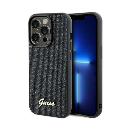 Guess Disco Metal Script - iPhone 14 Pro Case (black)