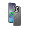 Crong Hybrid Frost MAG Cover - iPhone 15 Pro MagSafe Case (Gray)