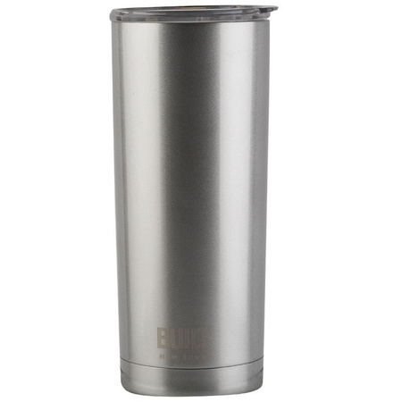 BUILT Vacuum Insulated Tumbler - Vákuumszigetelt acél hőszigetelő bögre 600 ml (Ezüst)