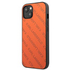 Karl Lagerfeld Perforated Allover - pouzdro pro iPhone 13 Mini (oranžové)