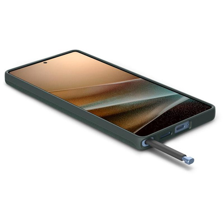 Spigen Thin Fit MagSafe - tok Samsung Galaxy S25 Ultra (Abyss zöld)